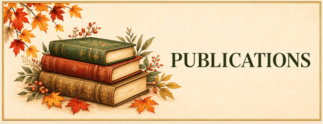 Vintage-style Books card featuring a stack of classic books with olive branches on a warm ivory background.